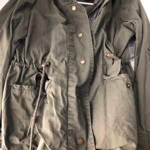 Army green utility jacket